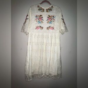 Roolee Plus Size Dress Size 3X XXXL Lace Embroidered Wedding